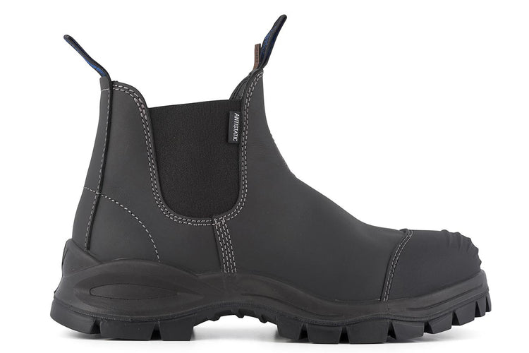 Buy #910 Black Leather Safety Boots | Blundstone Official